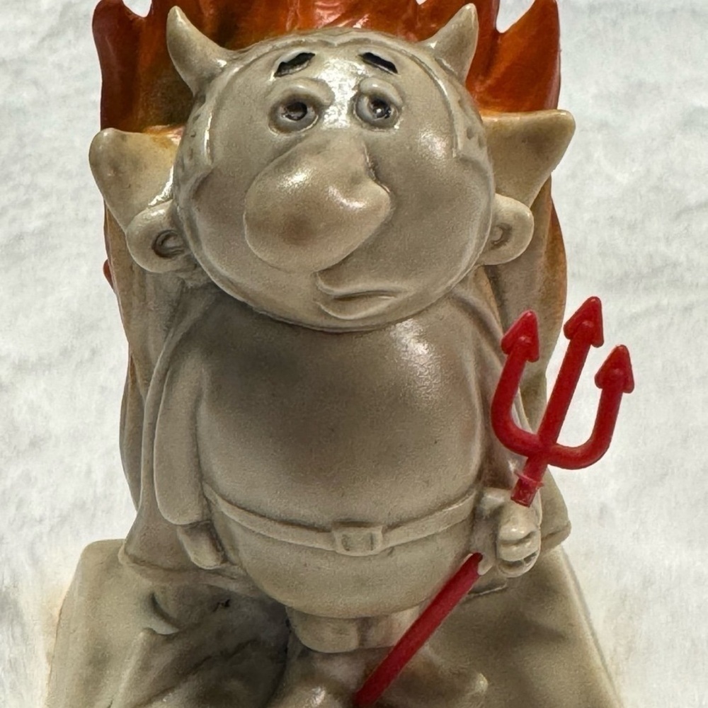 70s Vintage It's Been Hell Without You Small Statue Figurine Figure 5" Tall - Picture 10 of 10